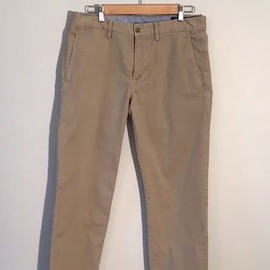 Polo Ralph Lauren Khaki Flat Front Straight Leg Pants Mens size W32 x L32